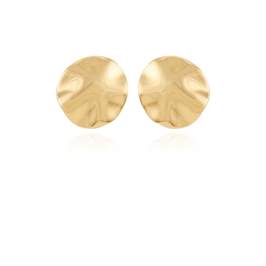 Vince Camuto orecchini donna clip rotondi oro organico