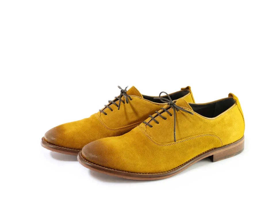 Ton Goût Alex slip on uomo camoscio sun tacco 2 cm