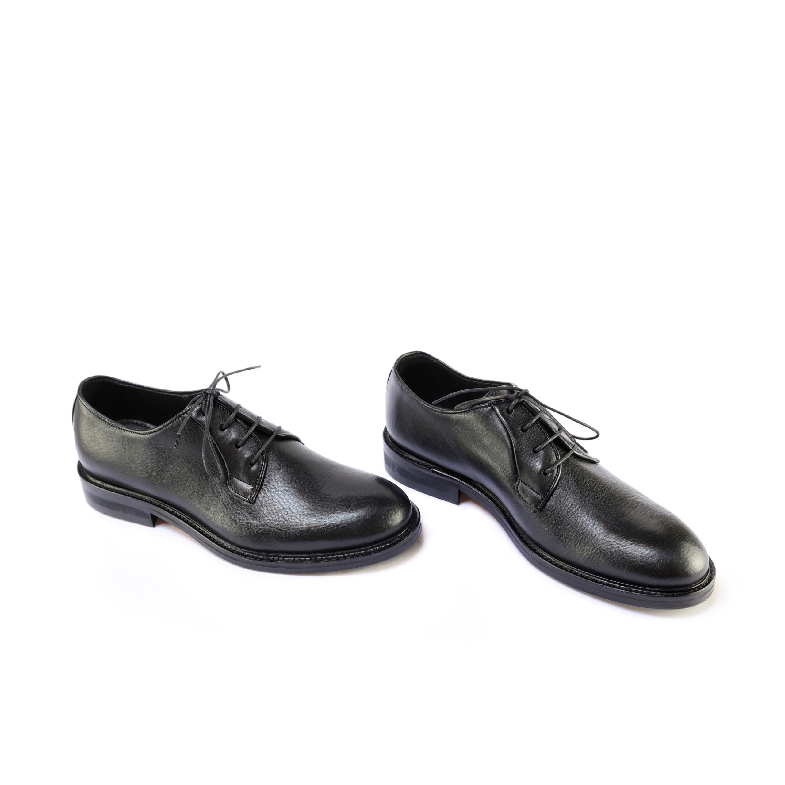 Ton Goût Black Fox Derby uomo pelle nero 40