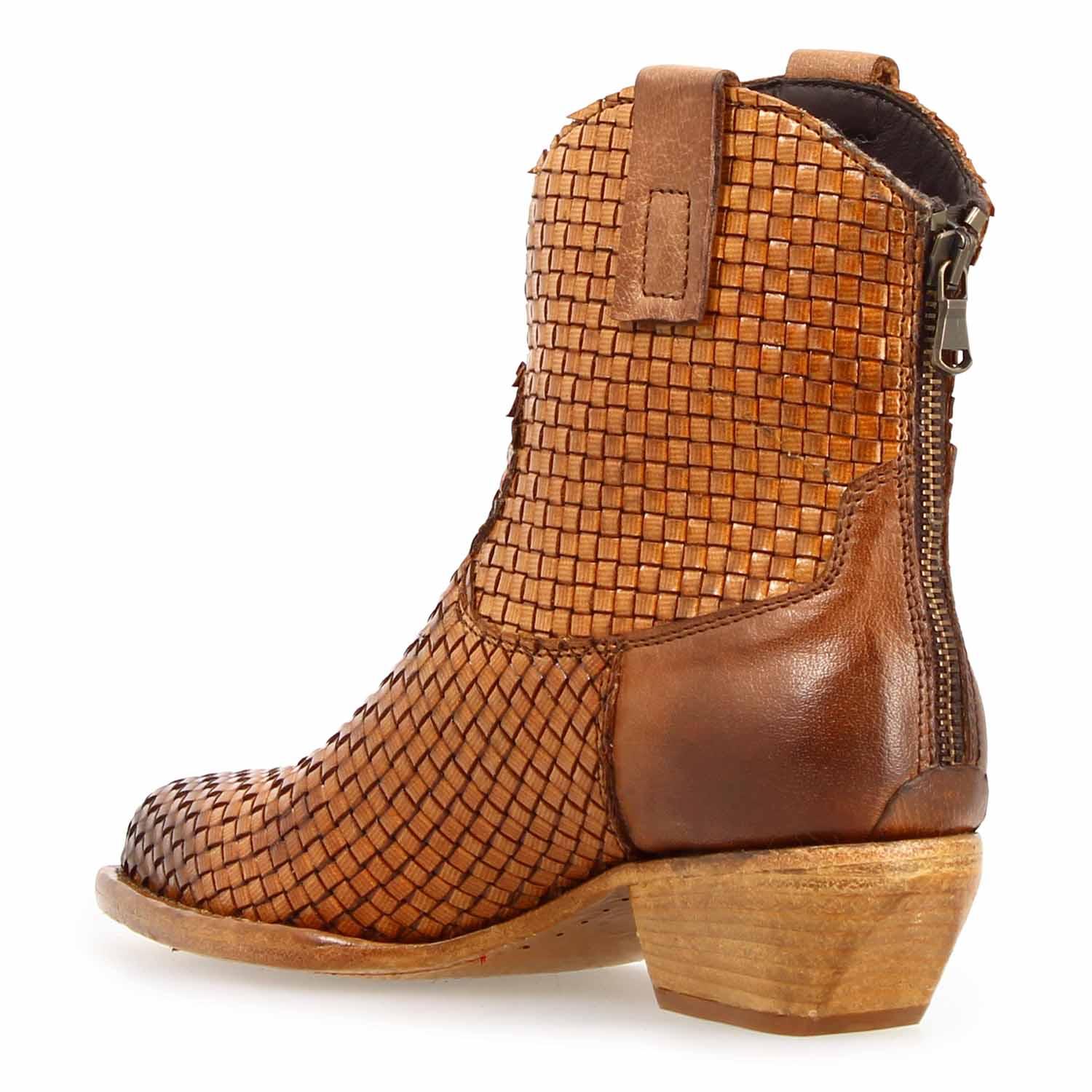 Leonardo Shoes Velvet Int Stivaletto Texano Marrone