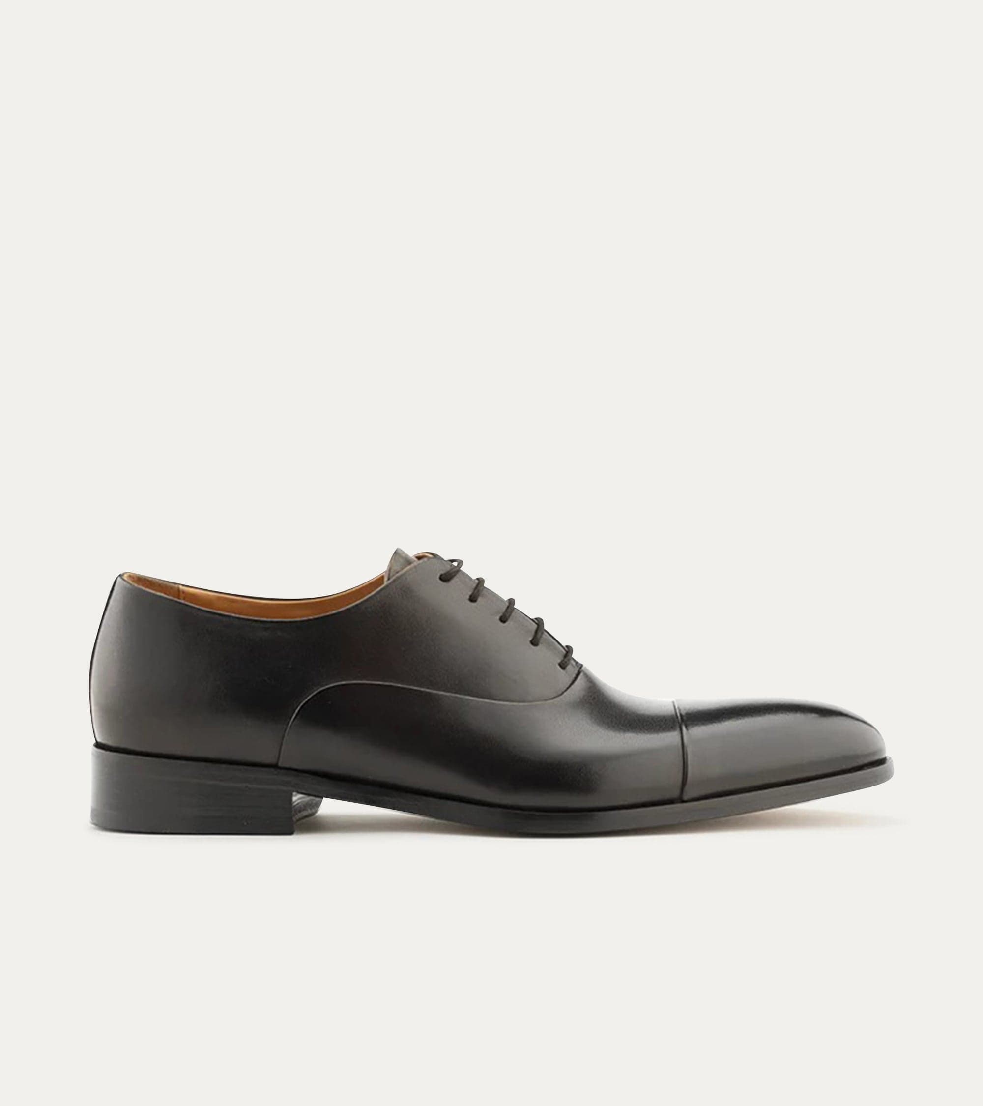 Ace Marks Griffin oxford uomo pelle nera punta cappuccio