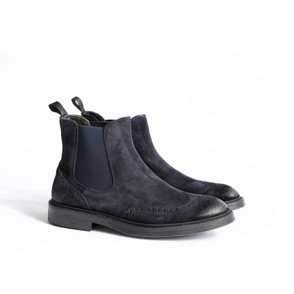 Ton Goût Adelio beatles uomo camoscio blu