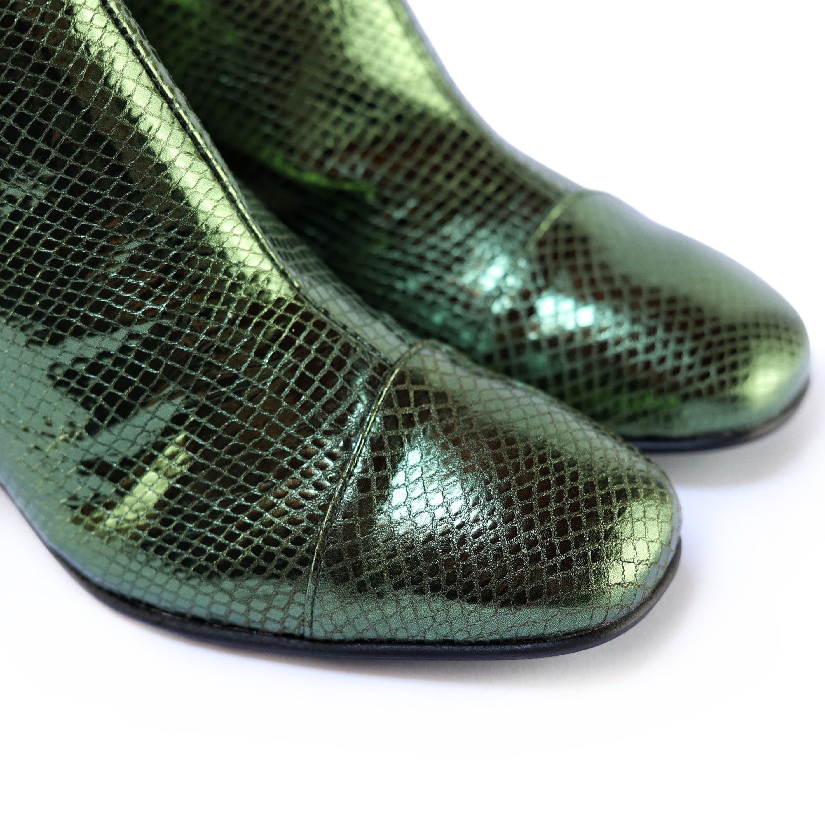 Ton Goût Alexia scarpe donna pelle military pitone