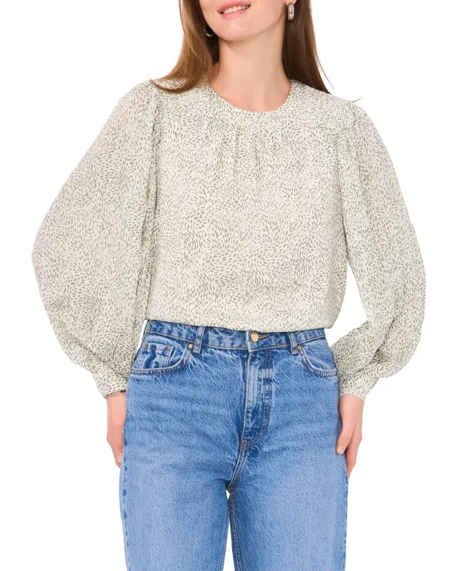 Vince Camuto top maniche sbuffo spalle arricciate