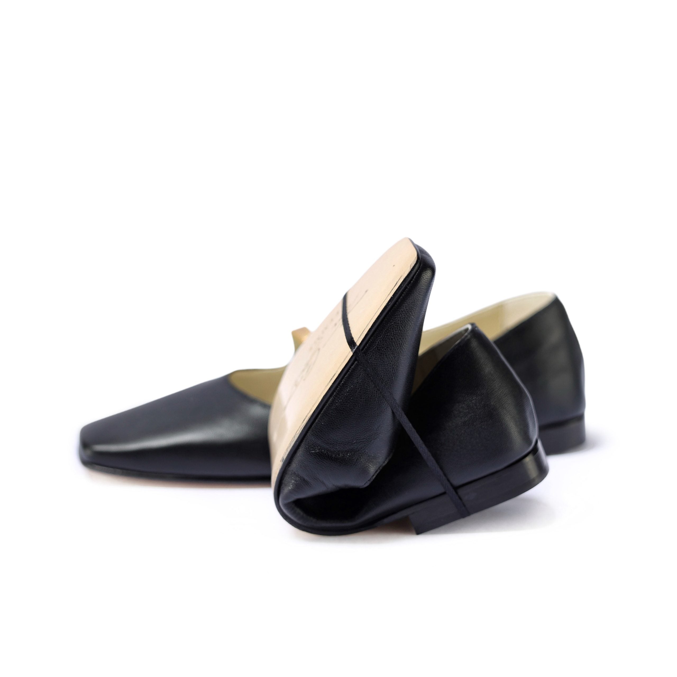 Ton Goût Jessy ballerine donna pelle nero oro 38