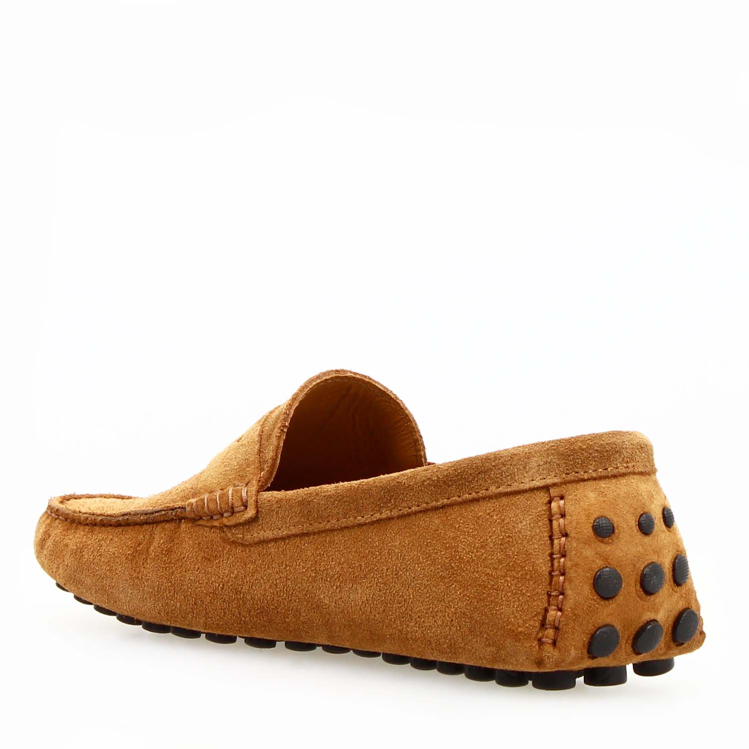 Leonardo Shoes Mocassini Uomo Garda camoscio marrone chiaro