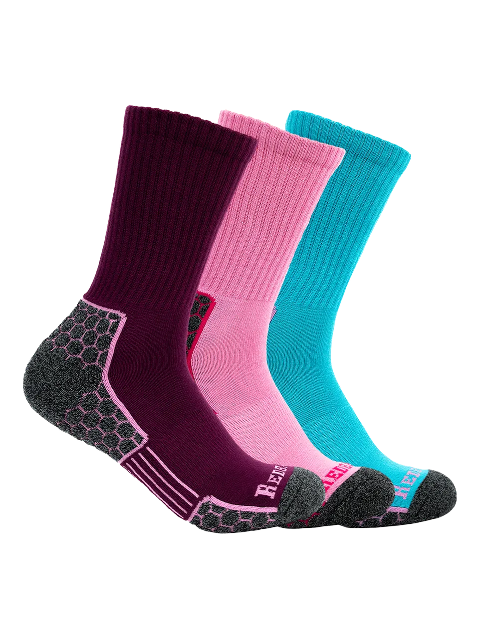 Redback Hex Elite Crew calze donna bamboo mezze spugna teal