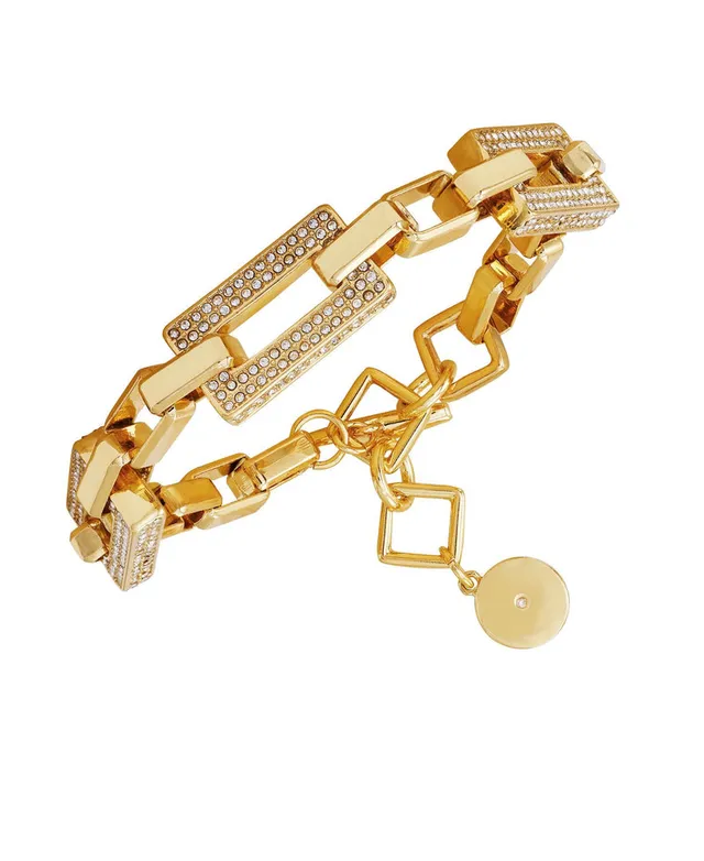 Vince Camuto Bracciale Link Oro con Cristalli Toggle