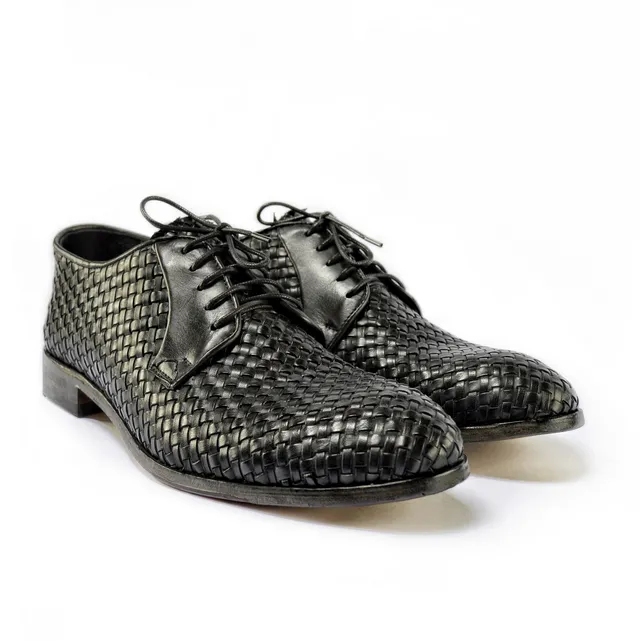 Ton Goût Derby Ciro scarpe derby nere 42 pelle intrecciata