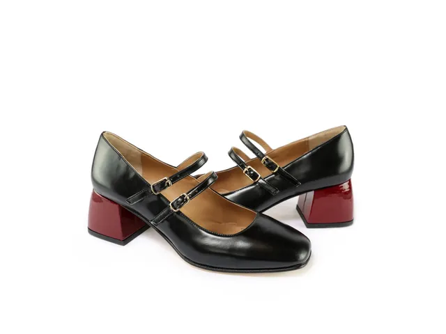 Ton Goût Gita Décolleté donna tacco 5 cm nero rosso