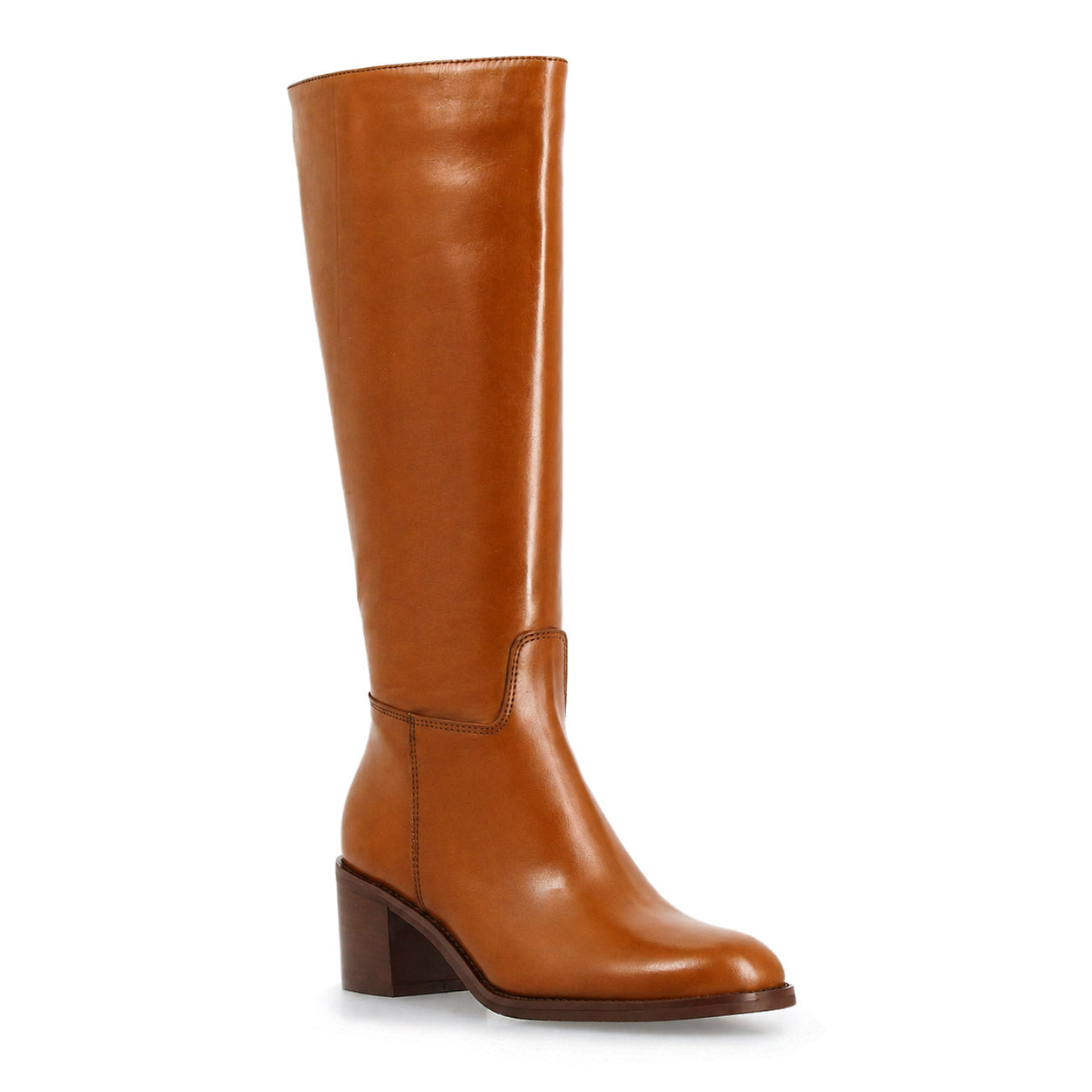 Leonardo Shoes Messala stivali donna pelle marrone ginocchio