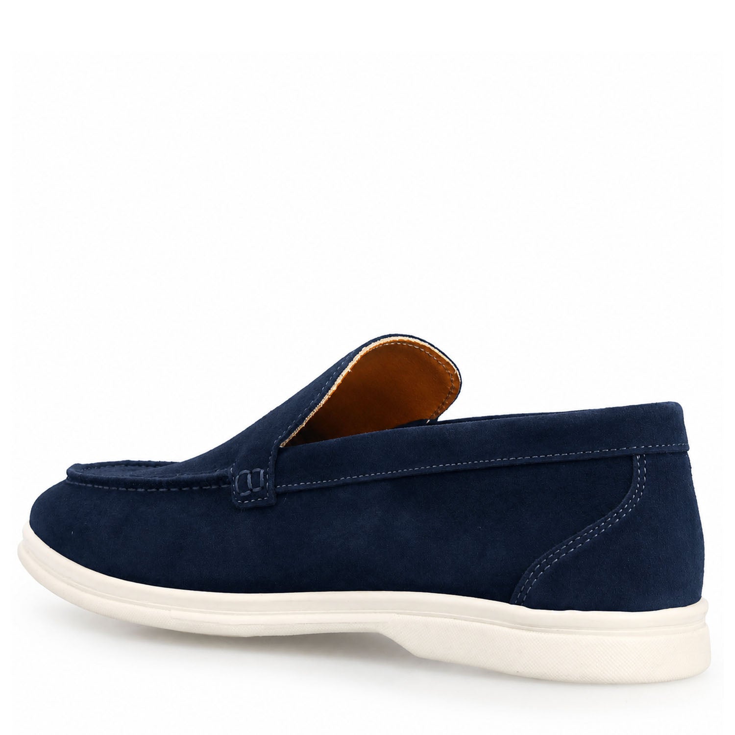 Leonardo Shoes Elite Blu mocassini uomo camoscio blu navy