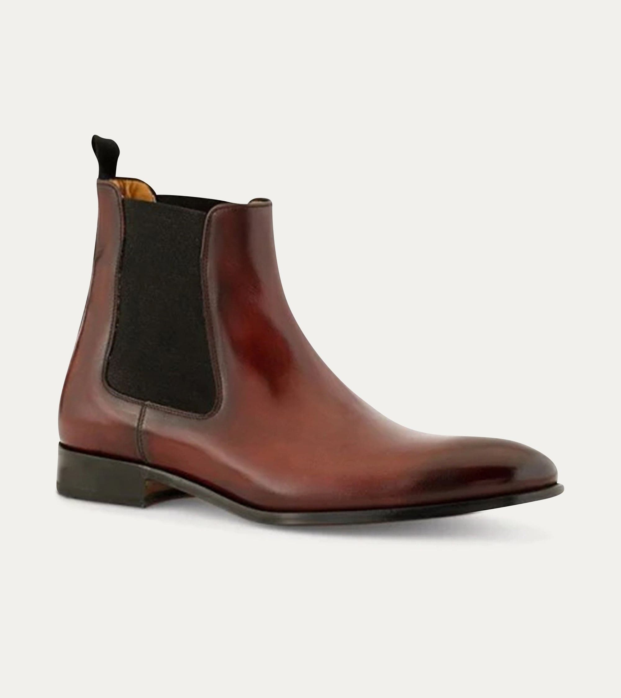 Ace Marks Troy Chelsea Stivali Uomo Bordeaux Pelle