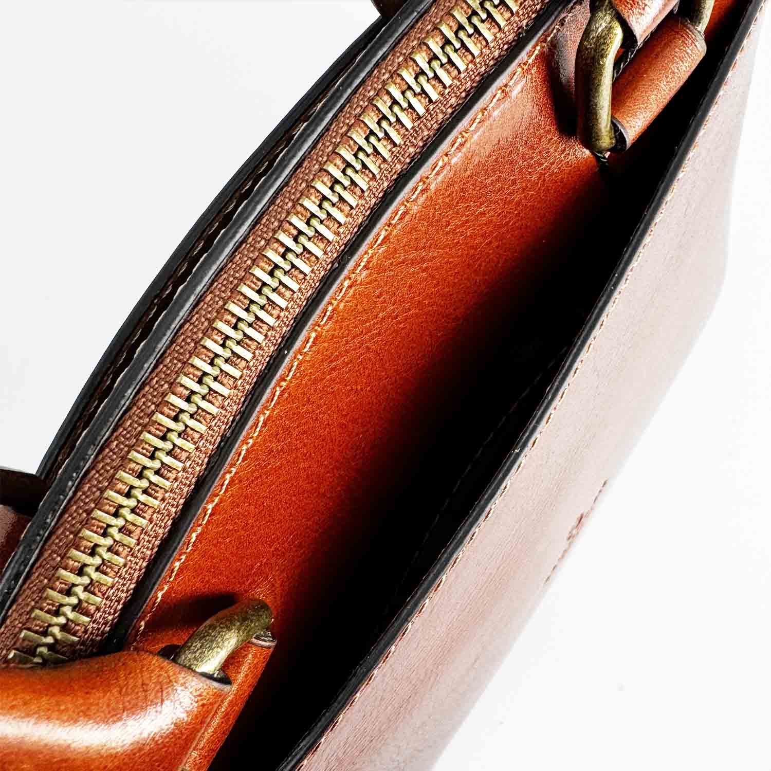 Leonardo Shoes Zaira borsa pelle marrone manico tracolla