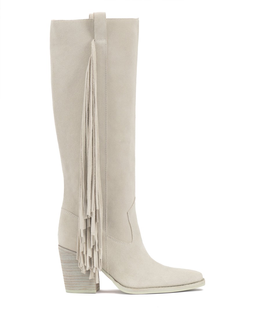 Vince Camuto Pelia Stivale ginocchio frange camoscio Extra Wide