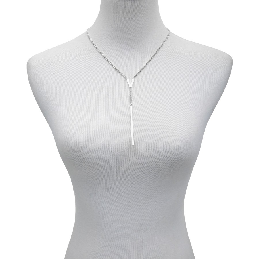 Vince Camuto Lariat Y Collana Lunga Logo V