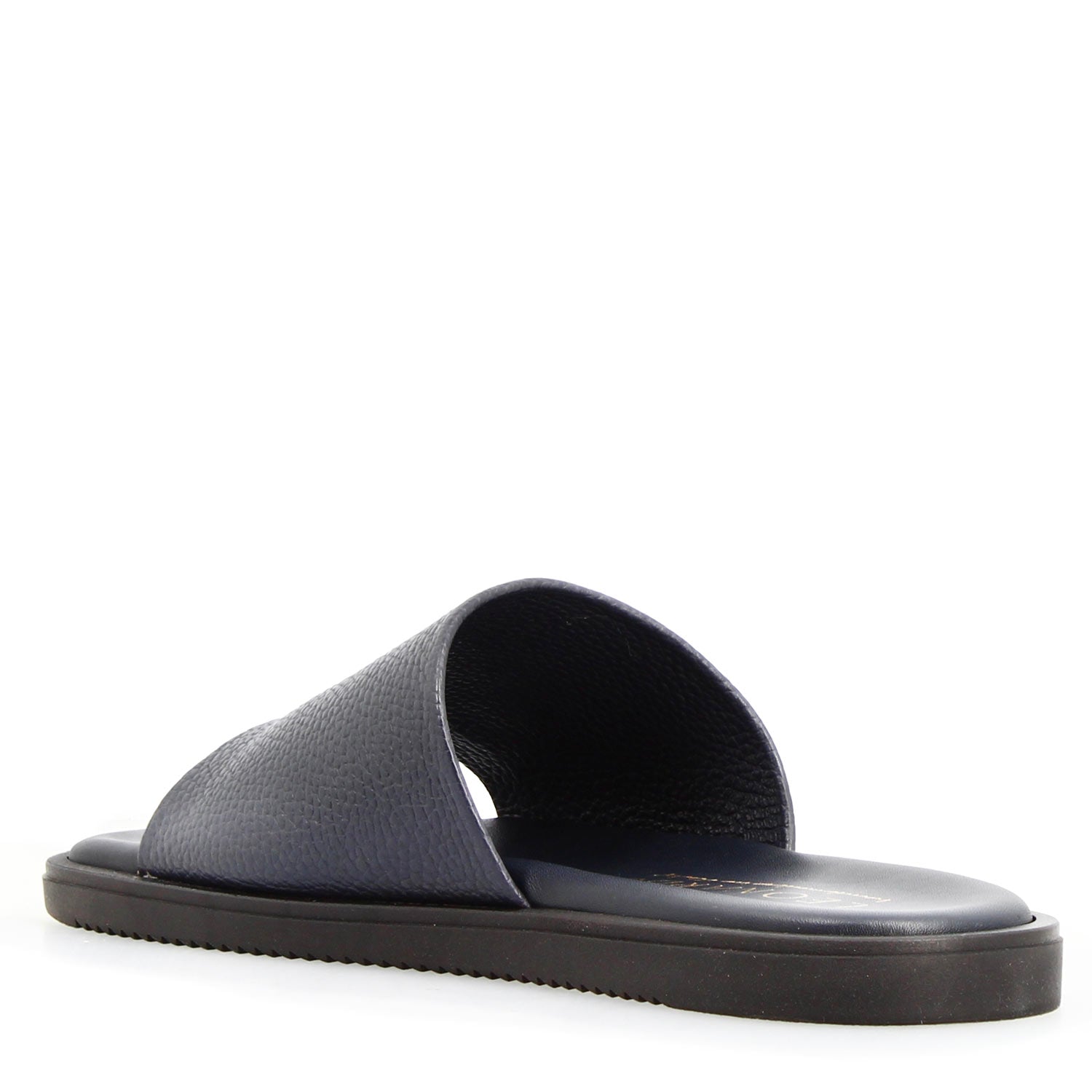 Leonardo Shoes Romolo Sandali Uomo Blu in Pelle