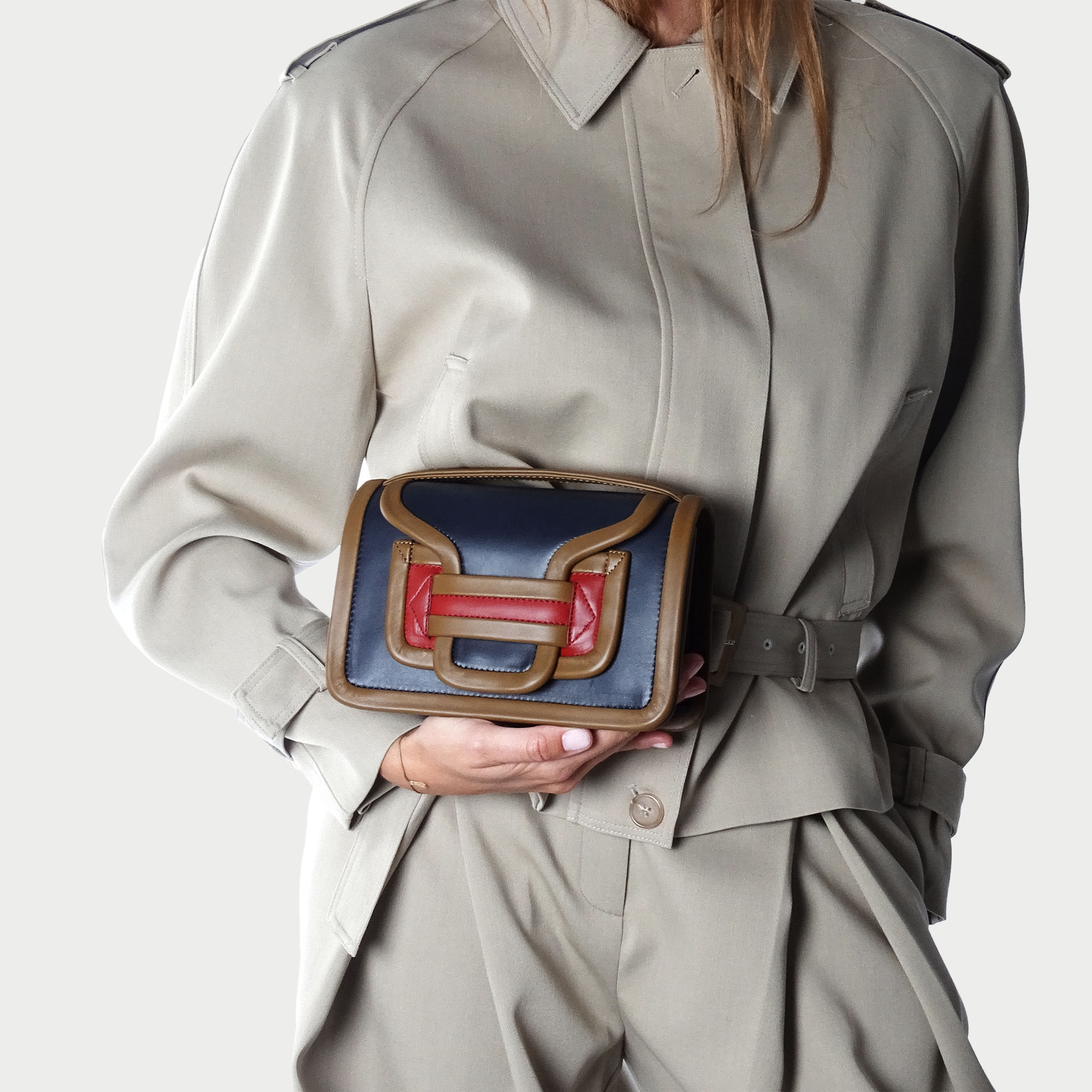 Pierre Hardy Alpha borsa donna blu tracolla a mano