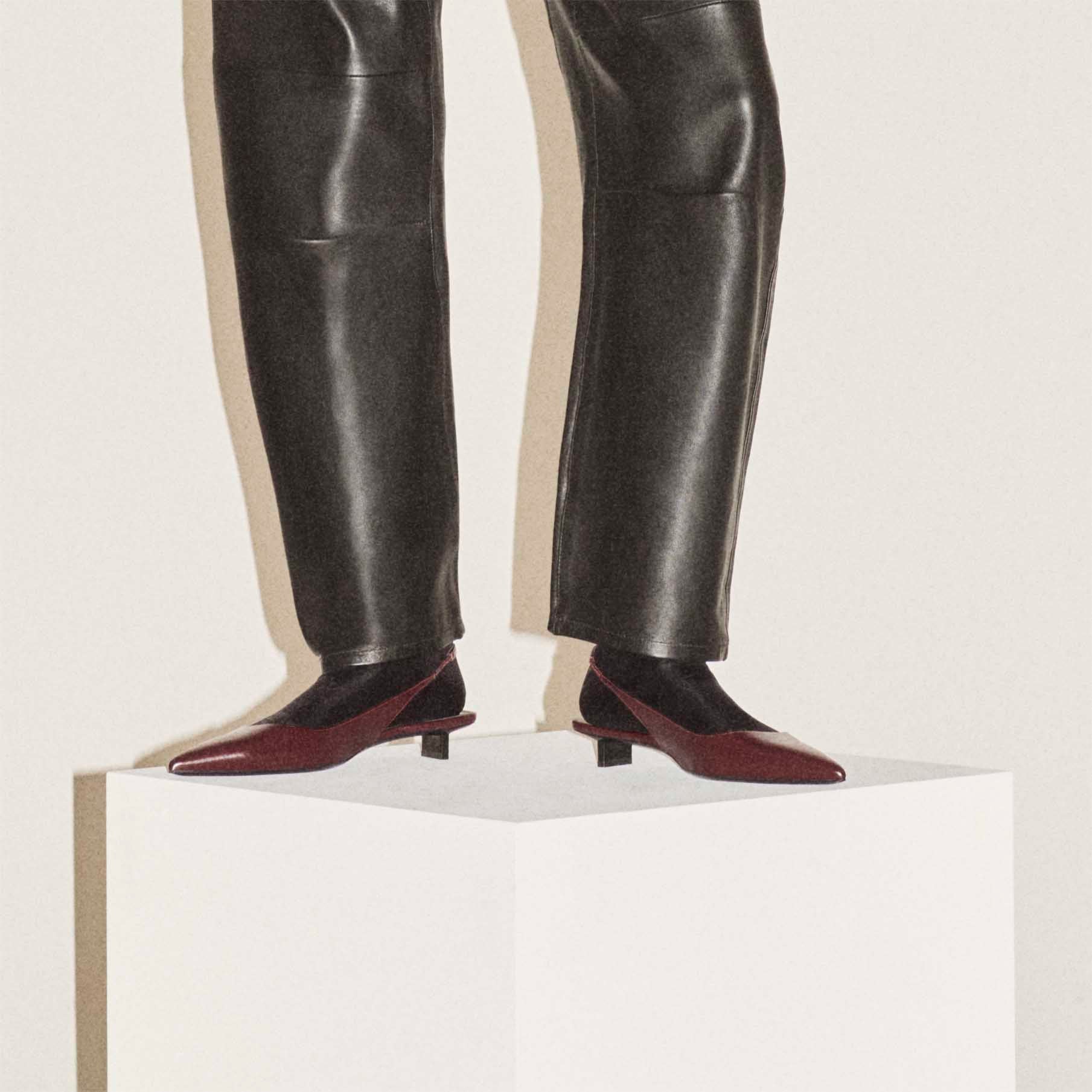 Pierre Hardy Stella slingback bordeaux tacco 25mm