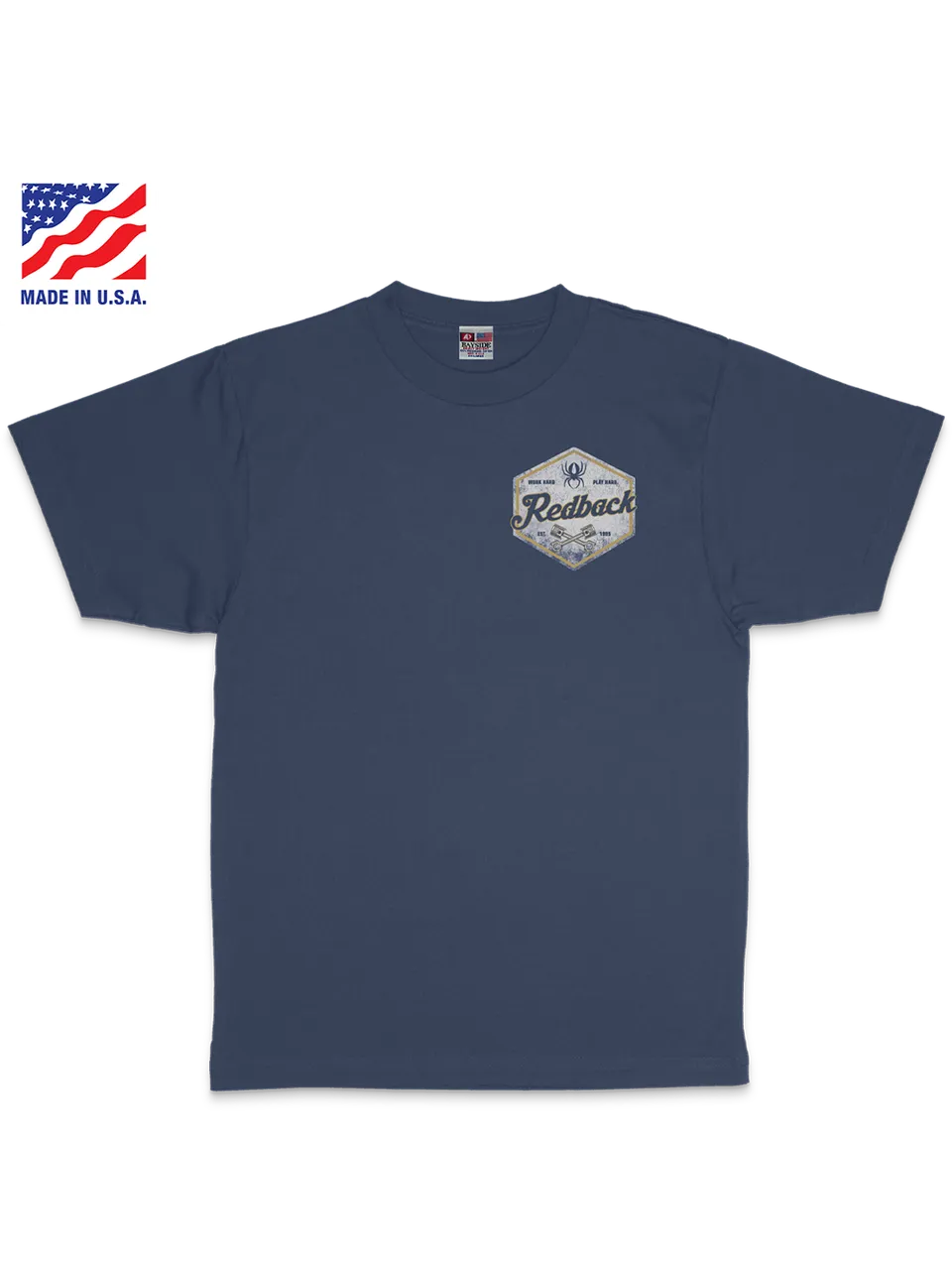 Redback Piston t-shirt cotone blu Bohemian taglia M