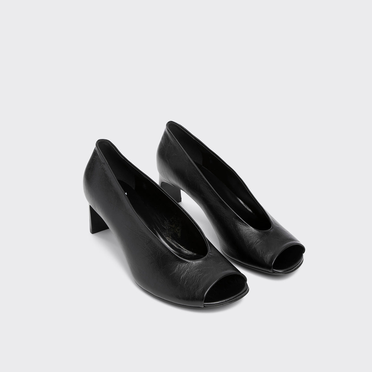 Pierre Hardy Karen Pump decollete peep toe nero 60 mm
