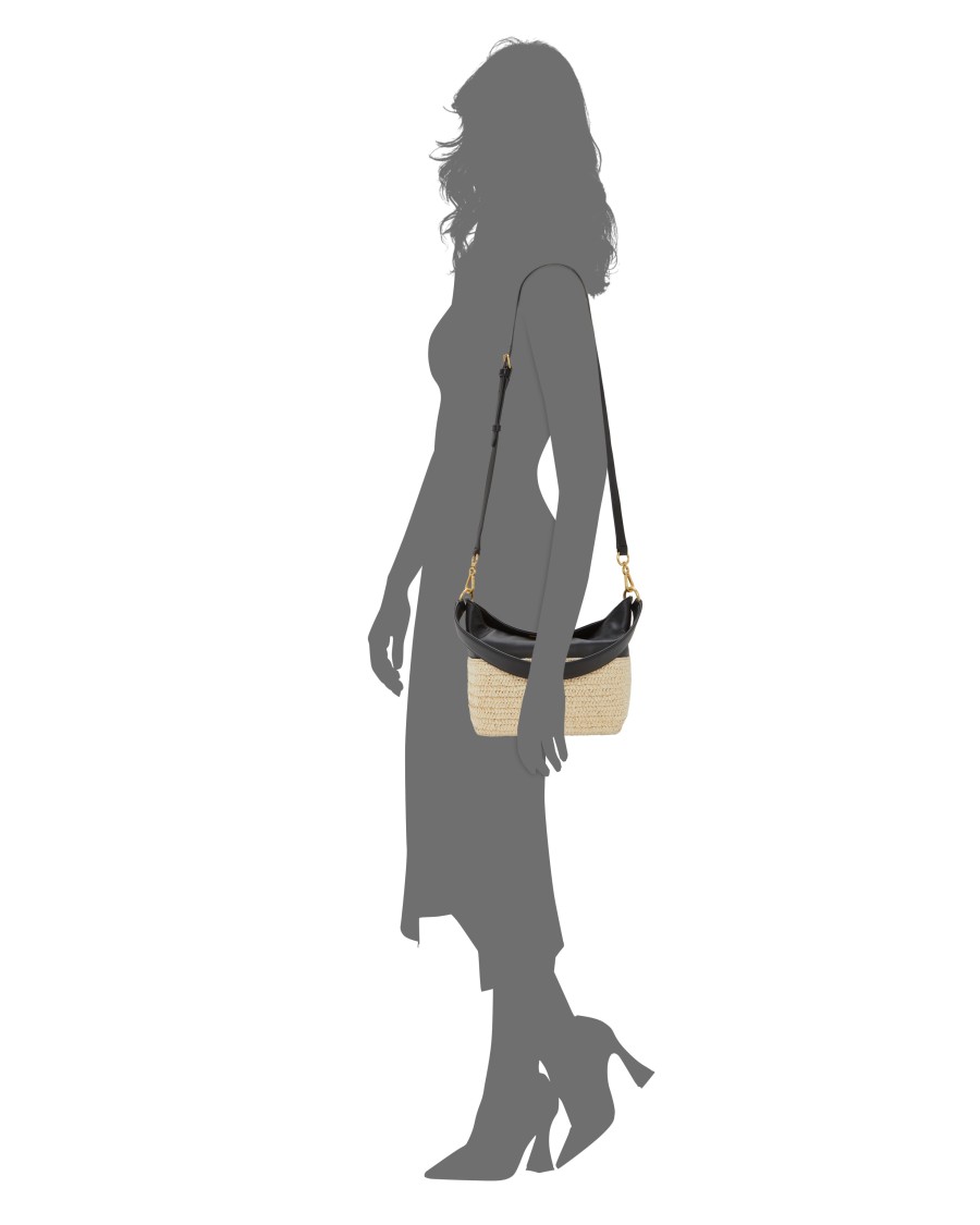 Vince Camuto Liann Borsa Tracolla Pelle Rafia