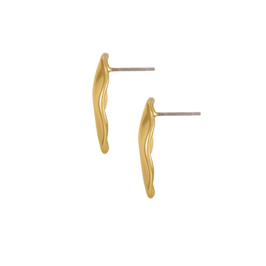 Vince Camuto Orecchini Bottone Oro Tondi da Donna