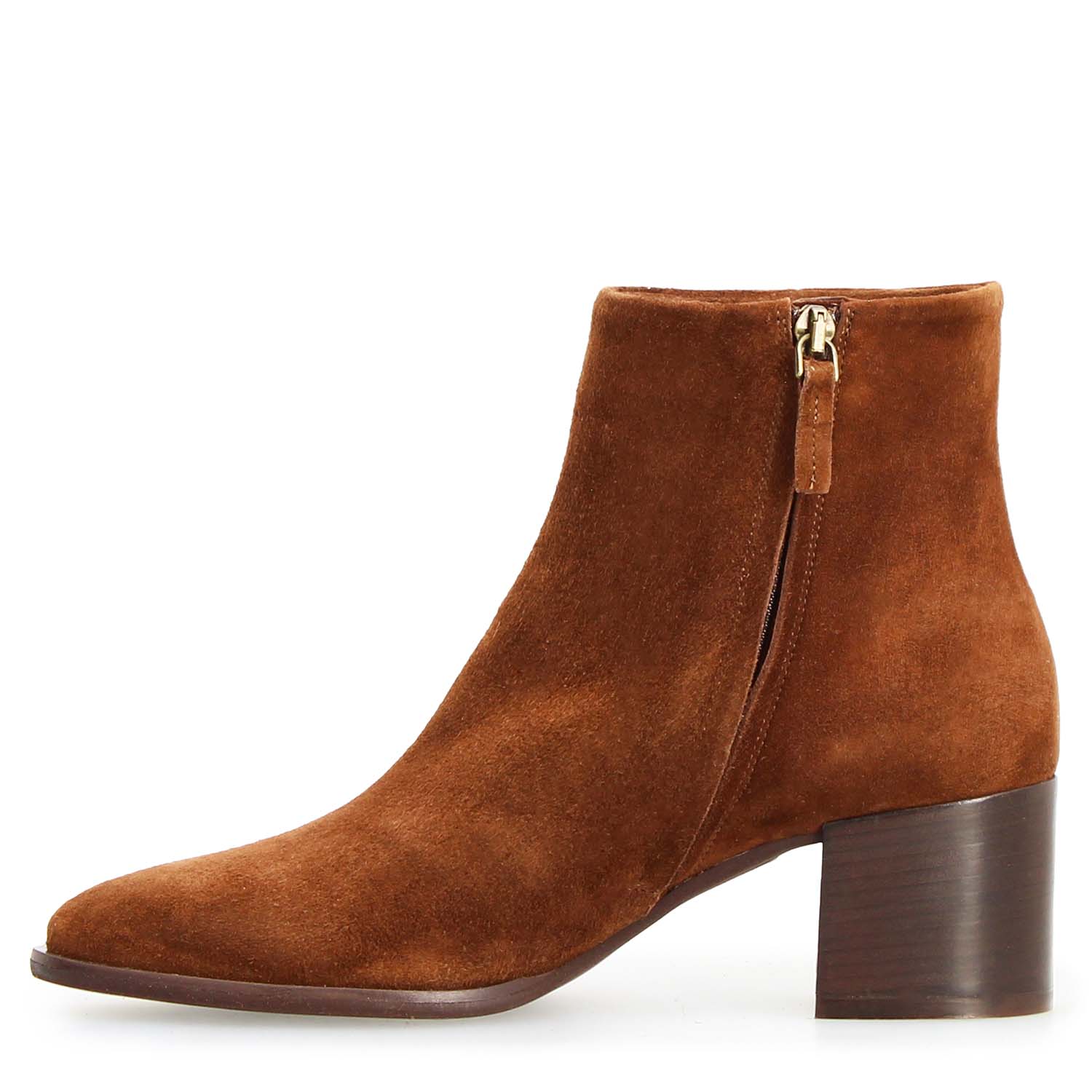 Leonardo Shoes Circe stivaletti donna marrone camoscio