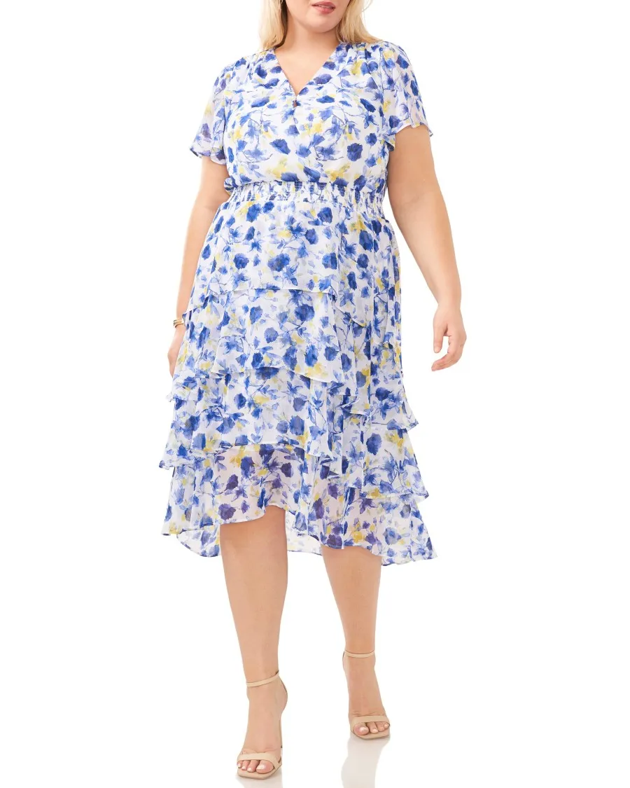 Vince Camuto Dresses abito midi floreale taglie forti