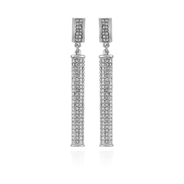 Vince Camuto Earrings orecchini pendenti cristallo argento