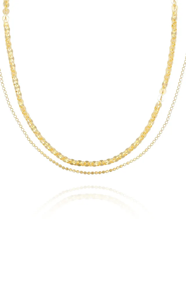 Vince Camuto Strati collana donna catena oro leggera