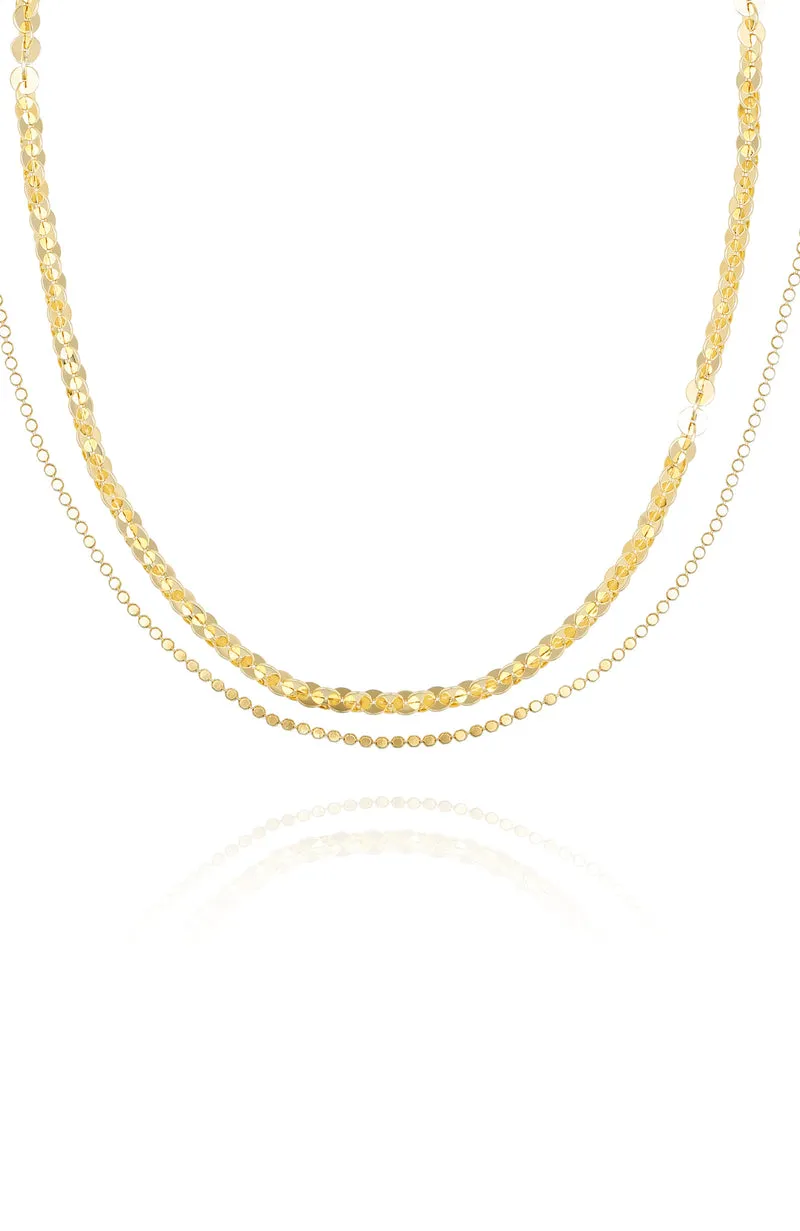 Vince Camuto Strati collana donna catena oro leggera