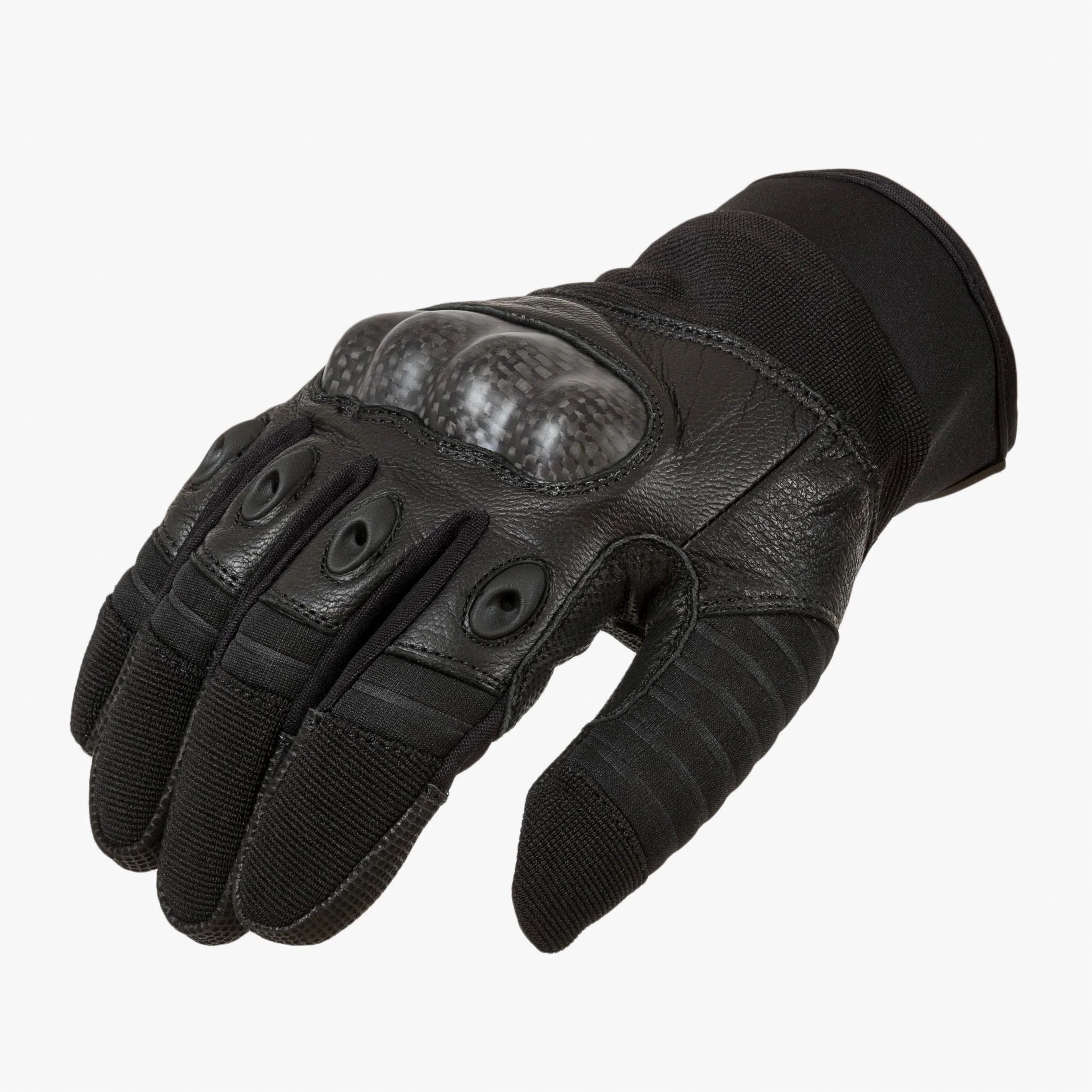 MAK Combat guanti tattici kevlar carbonio neri