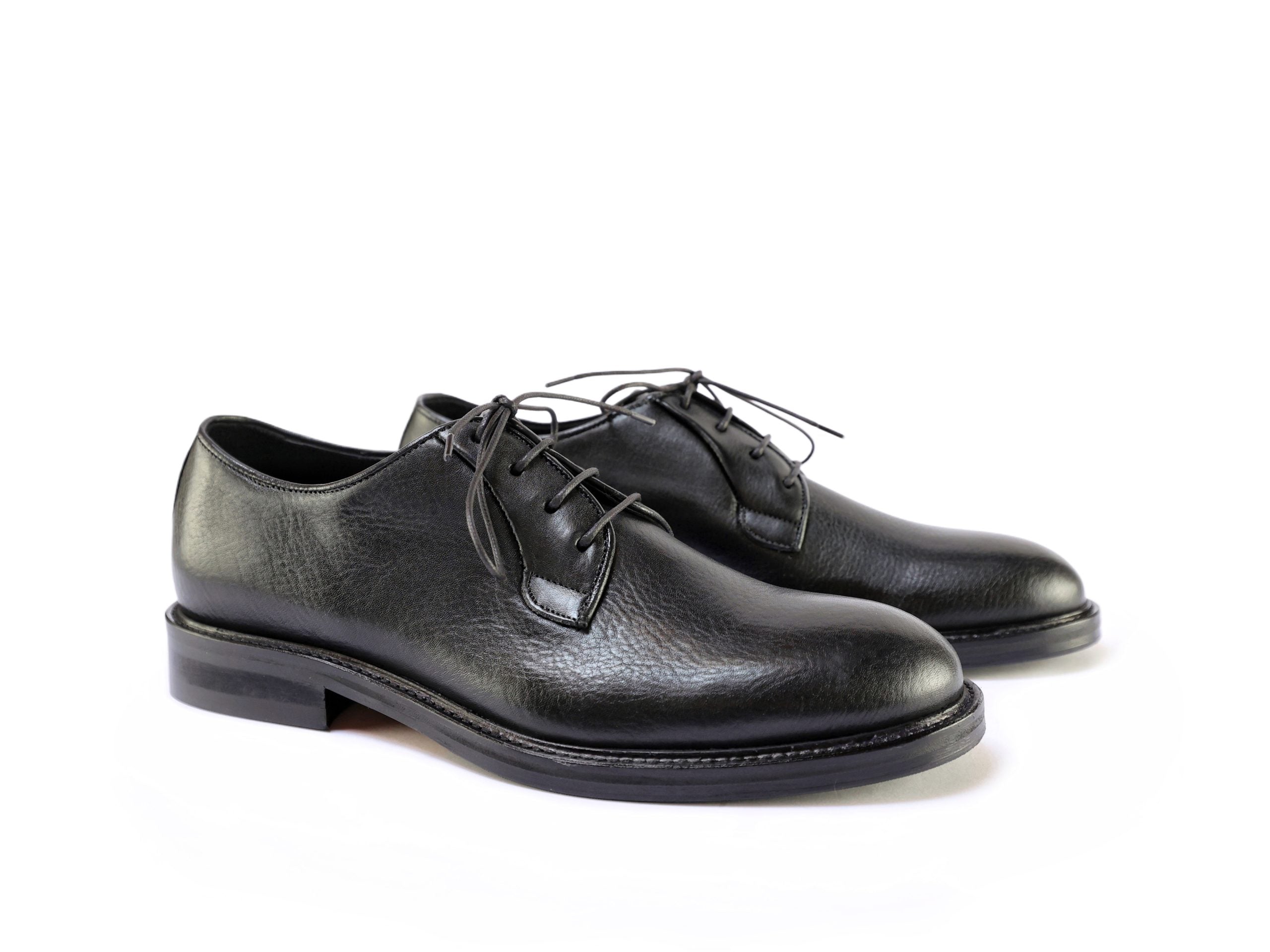 Ton Goût Black Fox Derby uomo pelle nero 40