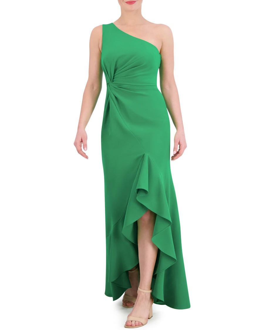 Vince Camuto Abito Monospalla Volant Crepe Elasticizzato