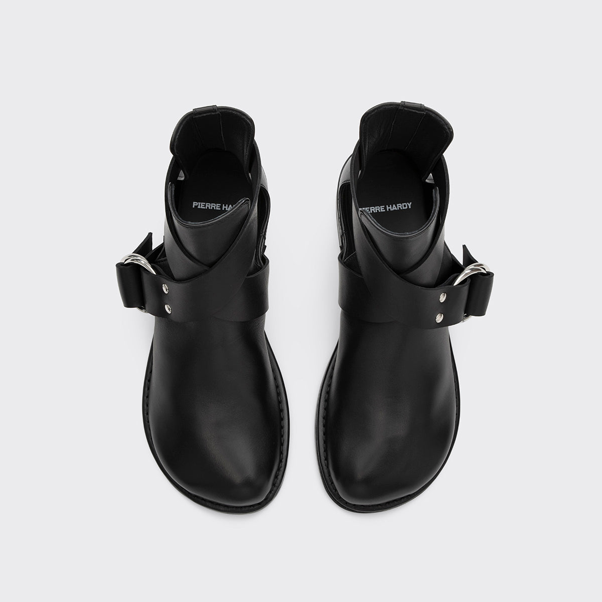 Pierre Hardy Frances stivaletti donna neri pelle tacco 10 mm