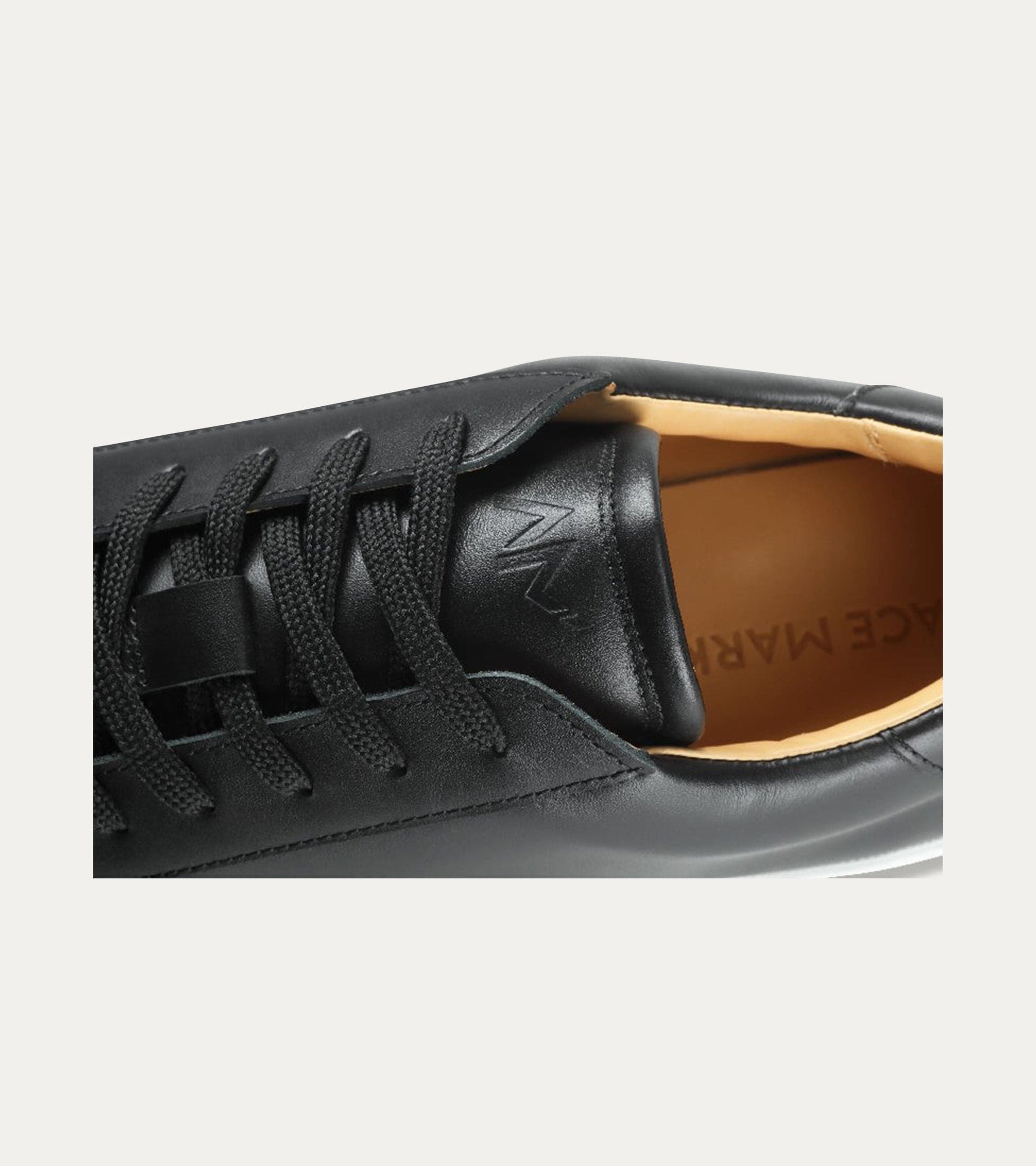 Ace Marks Lopro Dress Sneaker Black sneakers uomo pelle