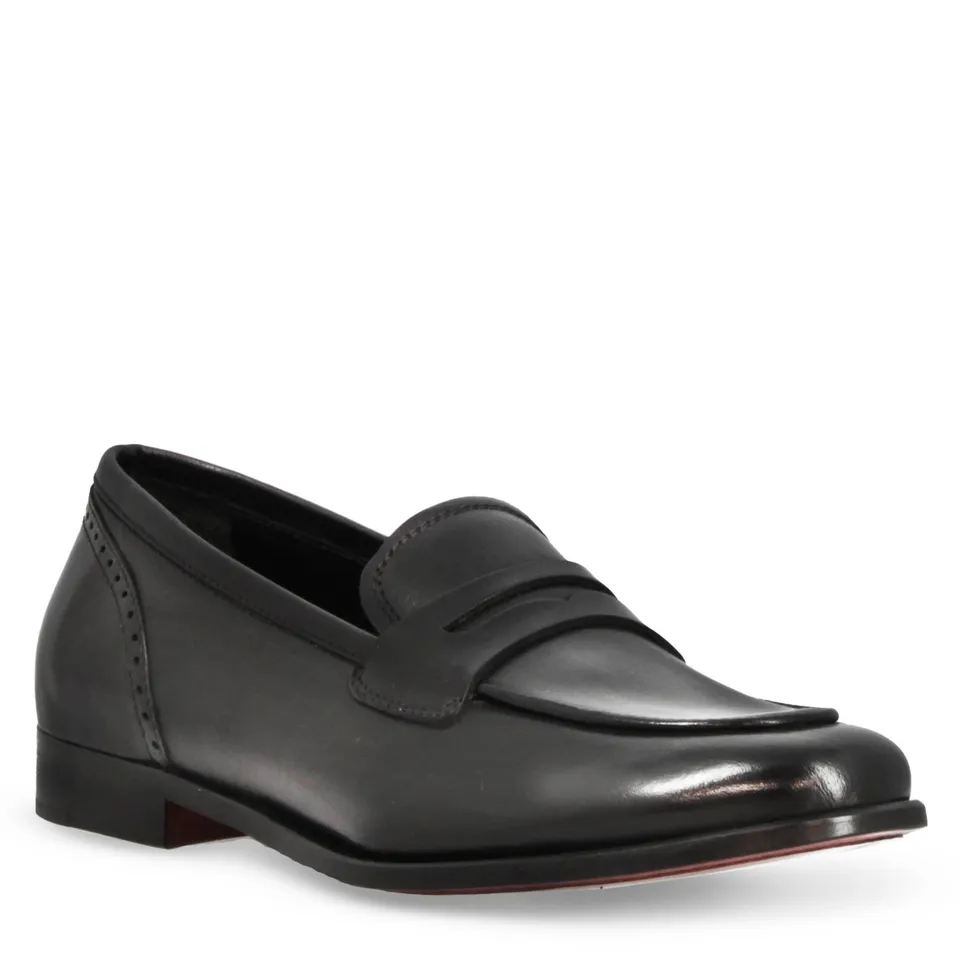 Leonardo Shoes Aurelia mocassini pelle nero