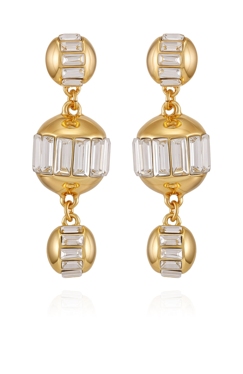 Vince Camuto orecchini oro sfera donna cristalli