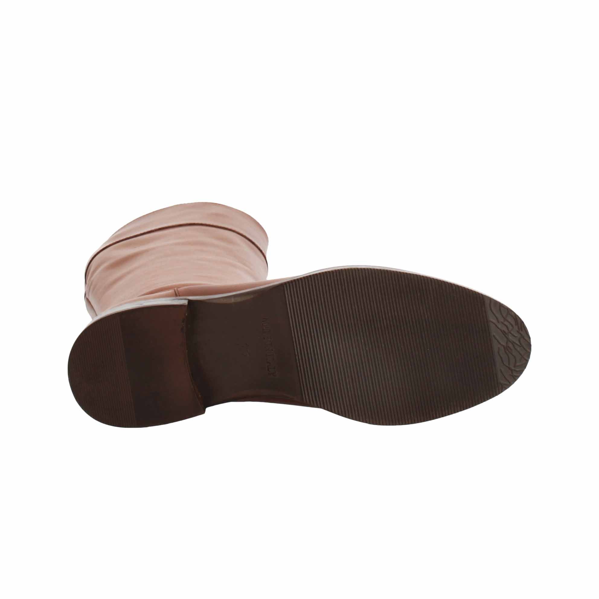 Leonardo Shoes Palatina Stivali Donna Pelle Marrone
