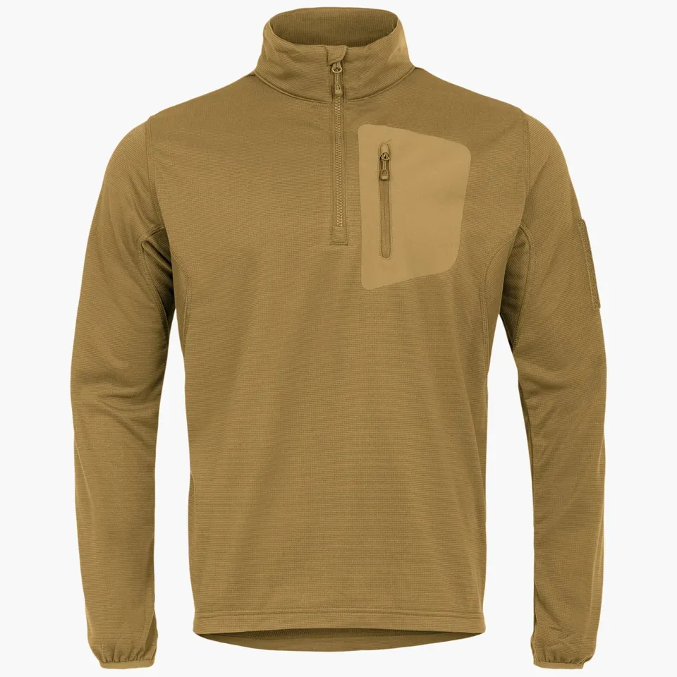 MAK Hirta Fleece pile tattico Coyote Tan grid fleece 200gsm