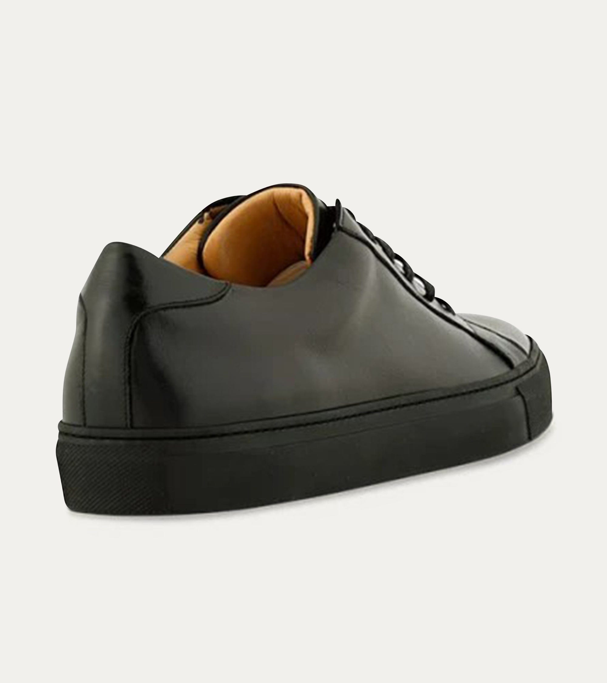 Ace Marks Duke sneakers pelle uomo nere suola nera taglia 9