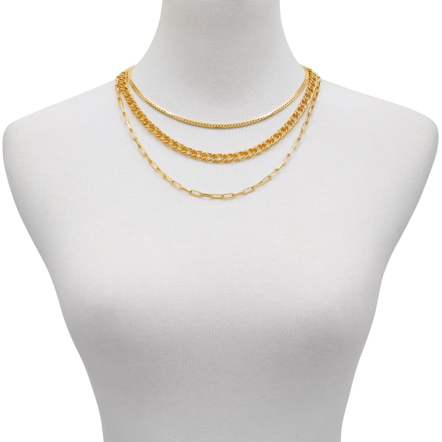 Vince Camuto collana multistrato catena donna oro