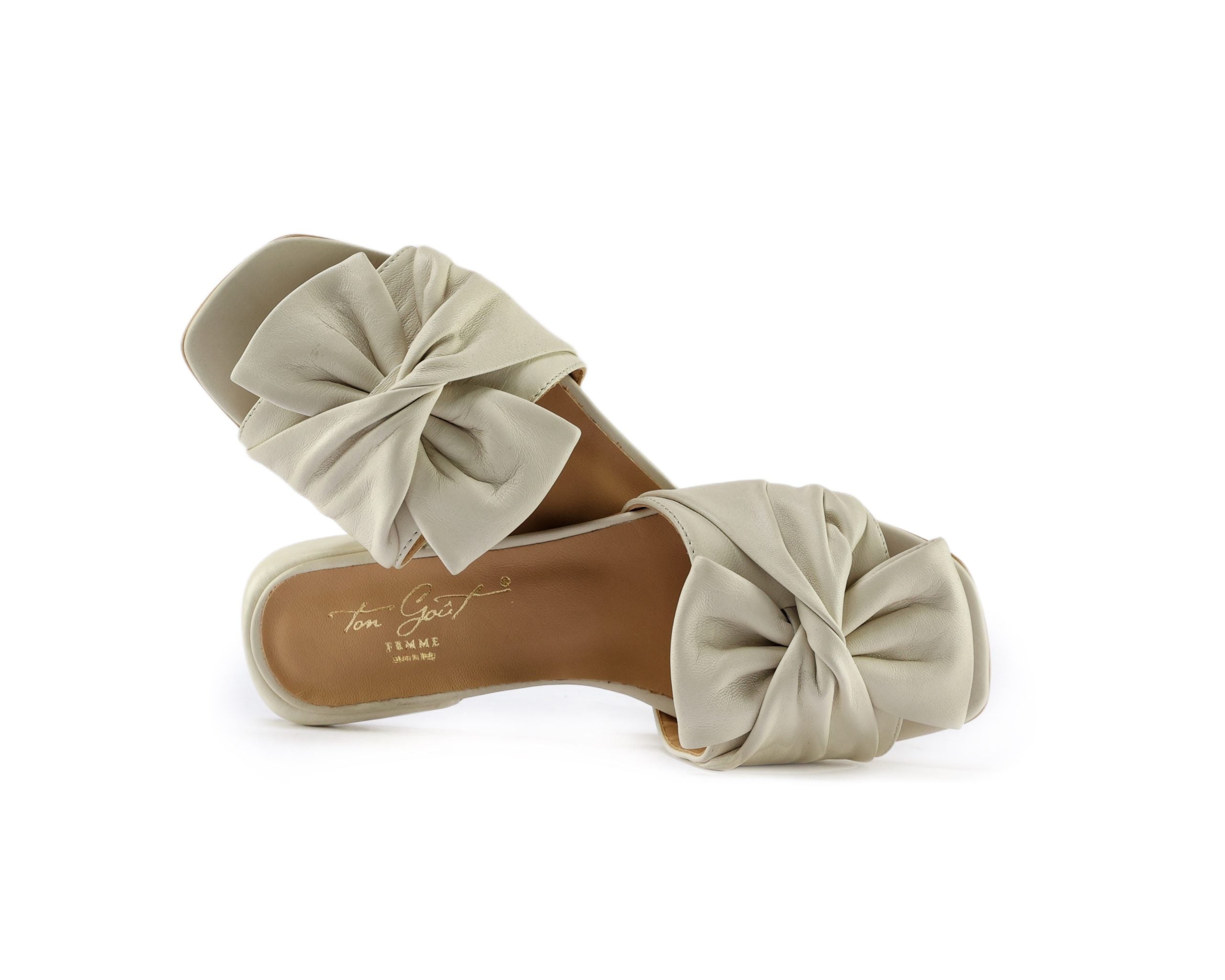 Ton Goût Margherita slipper donna nappa crema 36