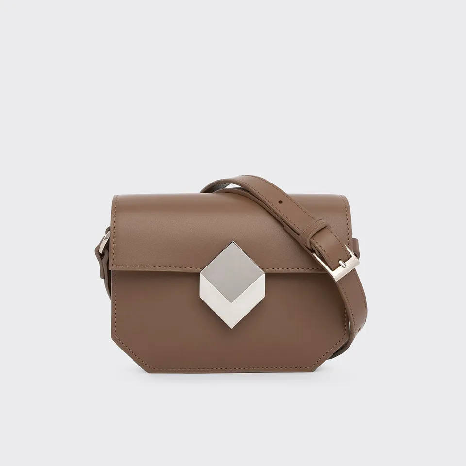 Pierre Hardy Mini Prism borsa mini camel tracolla pelle