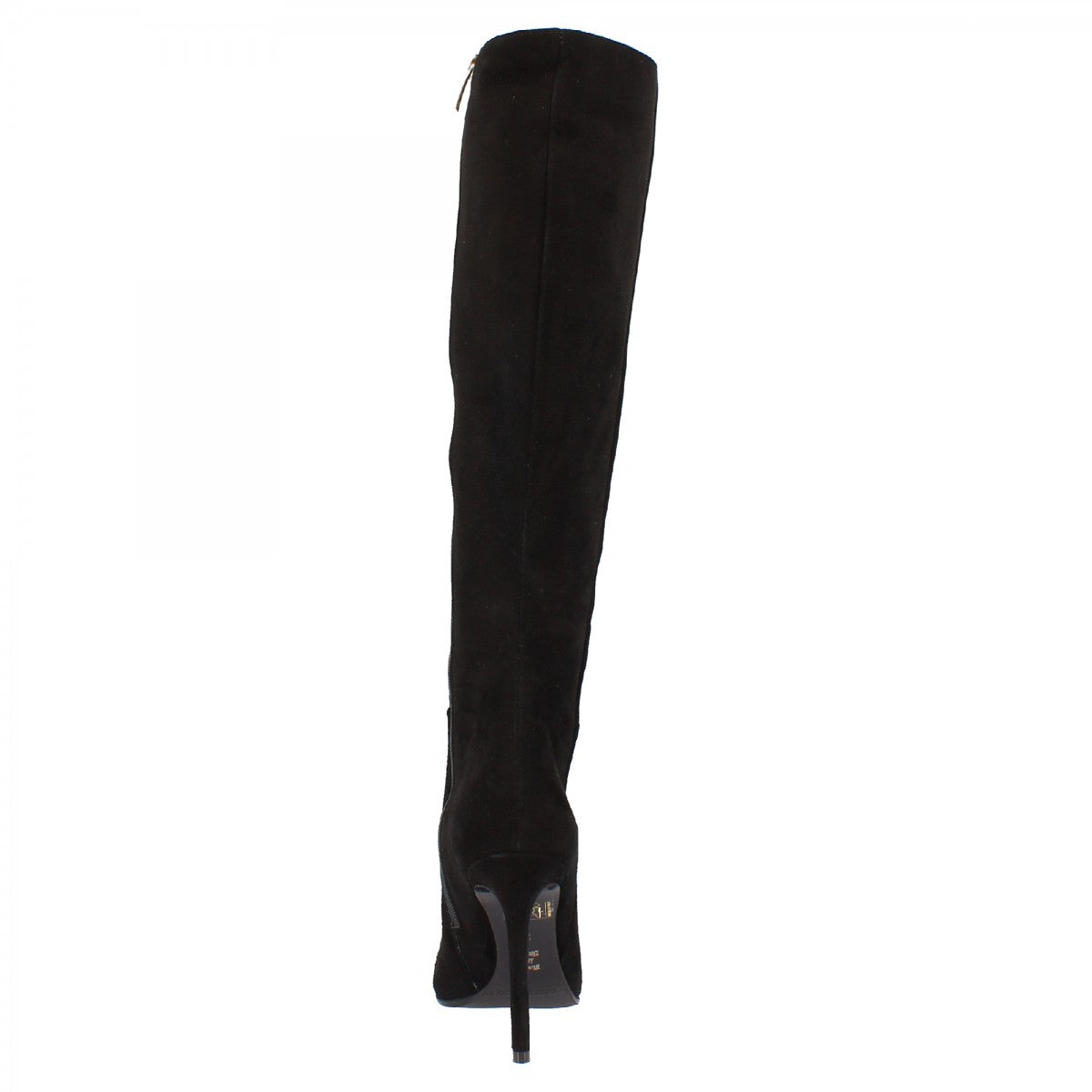 Leonardo Shoes Stivali donna camoscio nero tacco spillo 12 cm