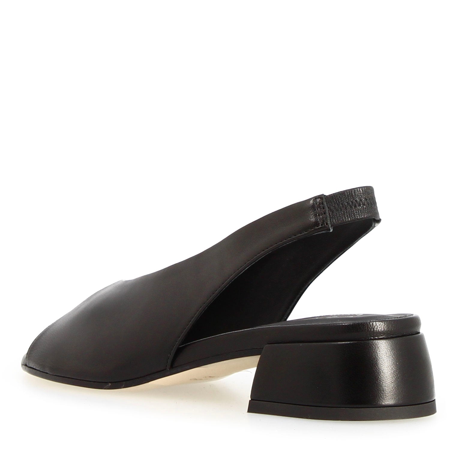 Leonardo Shoes Elettra sandalo nero pelle tacco 5 cm