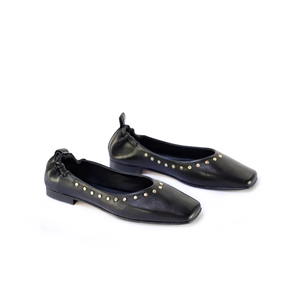 Ton Goût Paule F/W 26 Ballerina Donna Nera Nappa