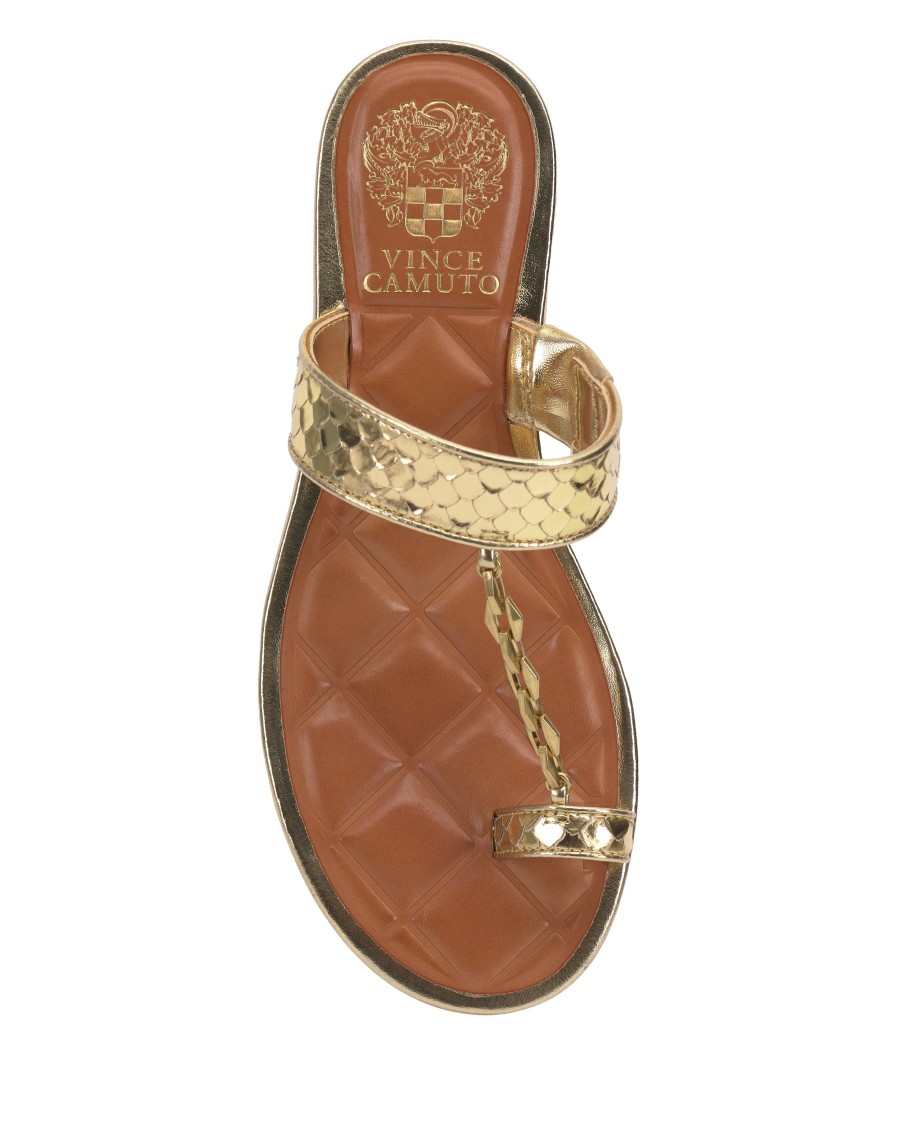 Vince Camuto Lexiea sandalo catena dorata tacco a blocco