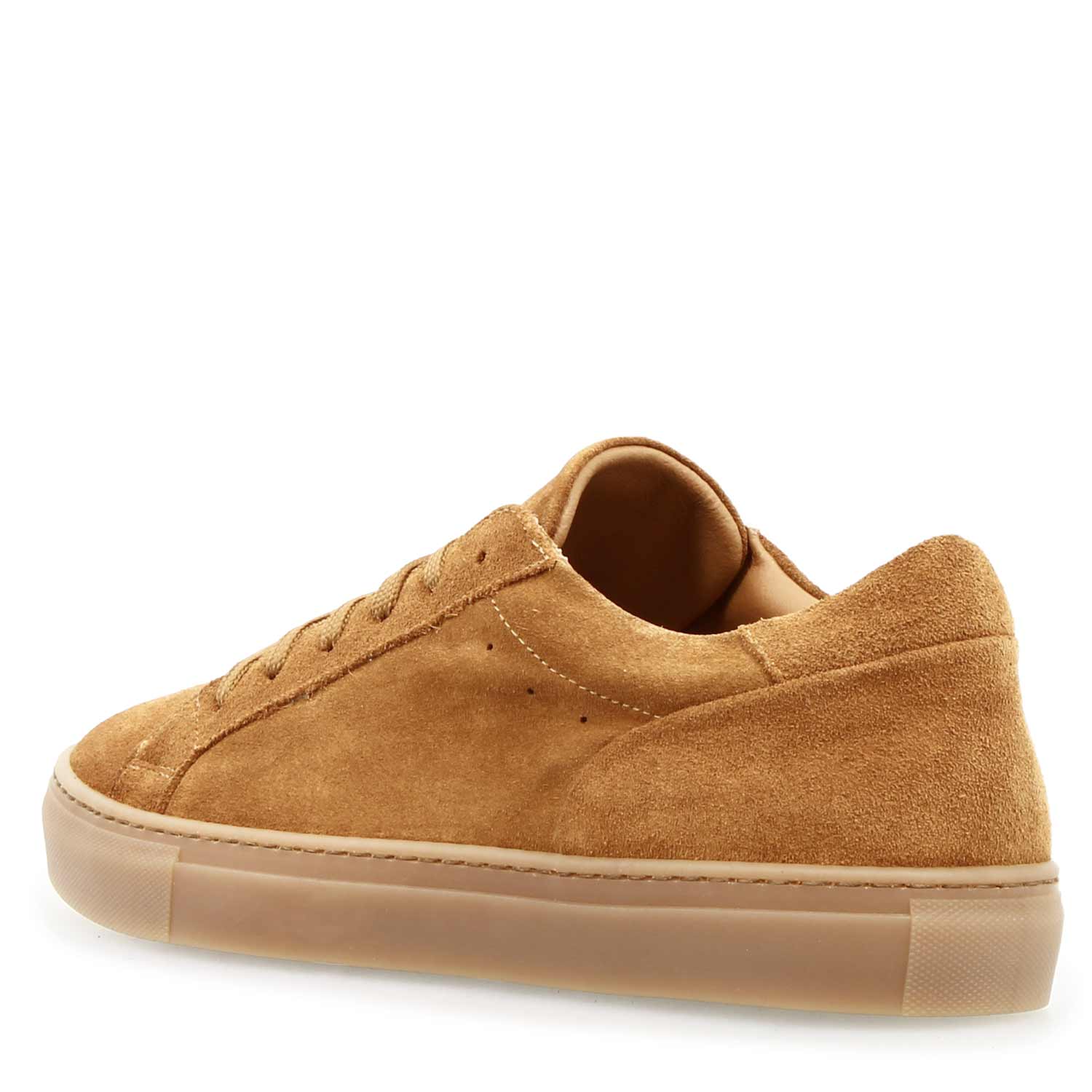 Leonardo Shoes Sneakers Uomo Pitagora Marrone pelle scamosciata